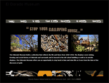 Tablet Screenshot of eldoradomuseum.com